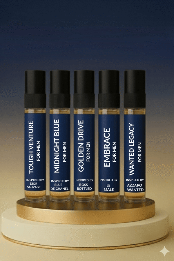 Men’s Perfume Tester Set – 5 Fragrance Samples